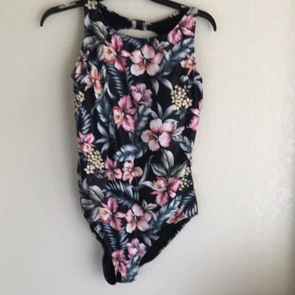 Floral One-Piece Swimsuit Plus Size 3 XL